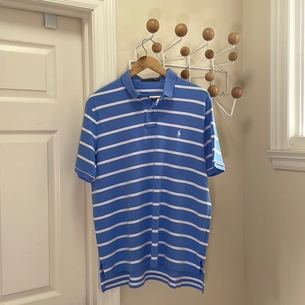 Ralph Lauren - Polo Shirt - Blue / White - XL